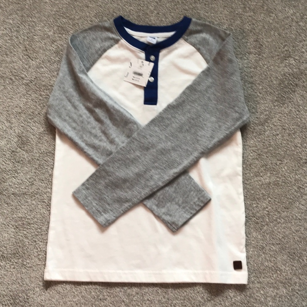 NWT Janie & Jack little boys size 7 Henley